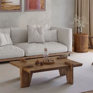 Masa cafea premium din stejar rosu, 110 x 70 x 38 cm, Wolst,  Homedit