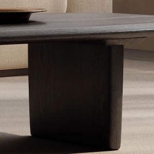 Măsuță de cafea Timber din lemn de stejar roșu – design natural, disponibilă pe Homedit