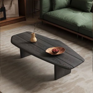 Măsuță de cafea Timber din lemn de stejar roșu – design natural, disponibilă pe Homedit