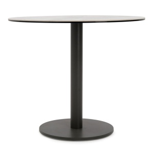 Masa 80 x 75 cm picior metal blat piatra naturală, masa Horeca, masa evenimente, Homedit