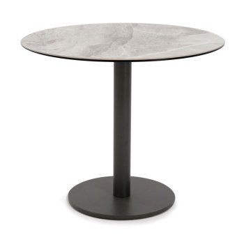 Masa 80 x 75 cm picior metal blat piatra naturală, masa Horeca, masa evenimente, Homedit