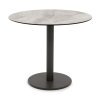 Masa 80 x 75 cm picior metal blat piatra naturală, masa Horeca, masa evenimente, Homedit