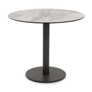 Masa 80 x 75 cm picior metal blat piatra naturală, masa Horeca, masa evenimente, Homedit