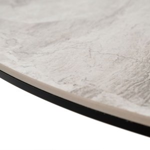 Masa 80 x 75 cm picior metal blat piatra naturală, masa Horeca, masa evenimente, Homedit
