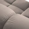 Canapea premium modulara din catifea Bellis, 288 x 96 cm, taburet 96 x 96 cm, bej, Homedit