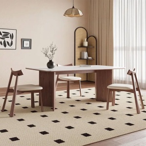 Scaun premium Golian din lemn masiv, piele negru, Homedit