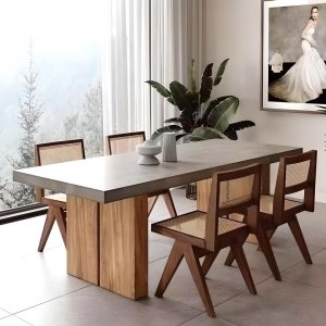 Masa Dining lemn masiv Nordis Pine, masa bucatarie, Homedit