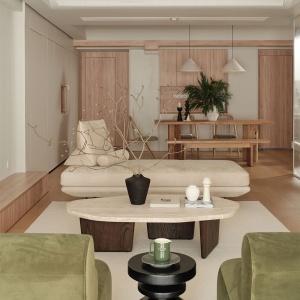 Masuta cafea 120 x 68, stejar rosu si travertin Kaice, Homedit