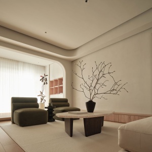 Masuta cafea 120 x 68, stejar rosu si travertin Kaice, Homedit