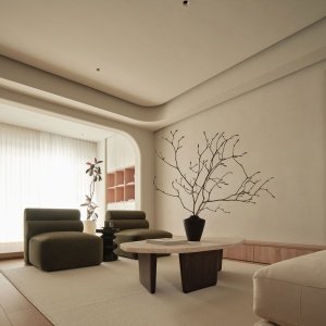 Masuta cafea 120 x 68, stejar rosu si travertin Kaice, Homedit