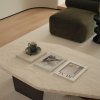 Masuta cafea 120 x 68, stejar rosu si travertin Kaice, Homedit