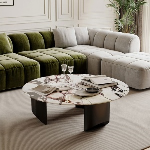 Masa cafea 80 x 35 cm, Terrazzo si otel Arti, Homedit