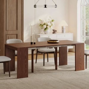 Masa extensibila 45 cm la 300 cm Even, din lemn masiv, Homedit