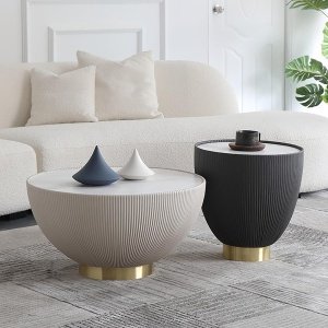 Masa living Bound set 2 bucati, masa cafea Homedit