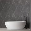 Cada baie Wavy, acril, 170 x 80 x 58 cm, alb, Homedit