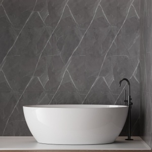 Cada baie Wavy, acril, 170 x 80 x 58 cm, alb, Homedit