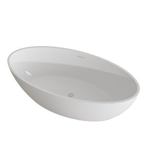 Cada baie Wavy, acril, 170 x 80 x 58 cm, alb, Homedit