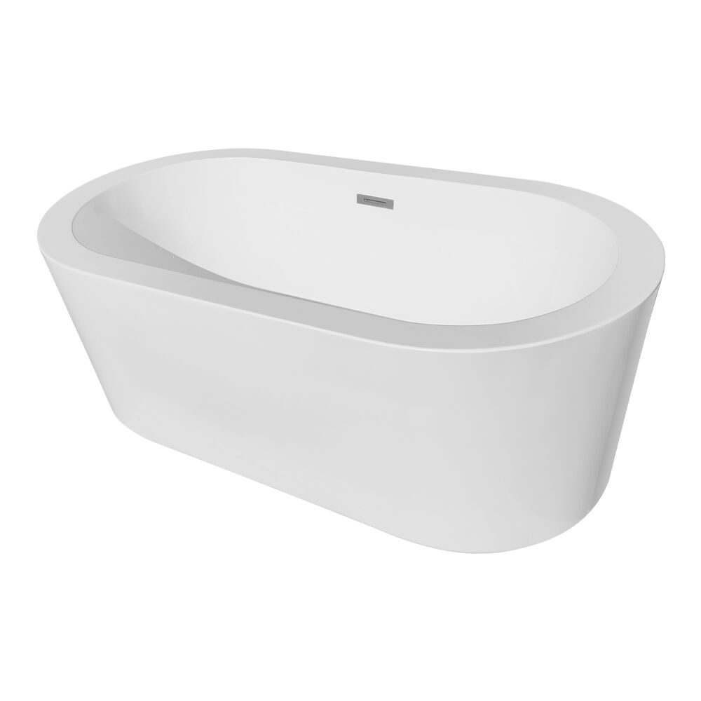 Cada baie Selly, acril, 170 x 80 x 58 cm, alb, Homedit