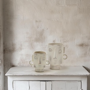 Vază ceramică Gunna, decoratiune statement, 22 x 21 cm | Homedit