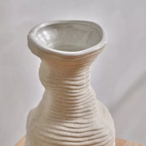 vaza ceramica zova, 29 x 15,5 cm, bej, homedit