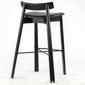 Scaun de bar Trevo din lemn de frasin – design rafinat și confort textil, Homedit