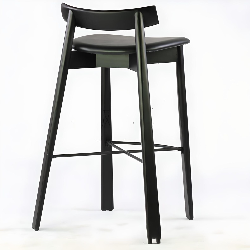 Scaun de bar Trevo din lemn de frasin – design rafinat și confort textil, Homedit