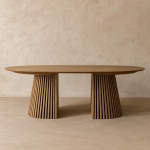 Masă extensibilă 120 cm - 210 cm Osaka din lemn furniruit | Homedit