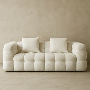 Canapea din catifea sau bouclee Rivo, Homedit