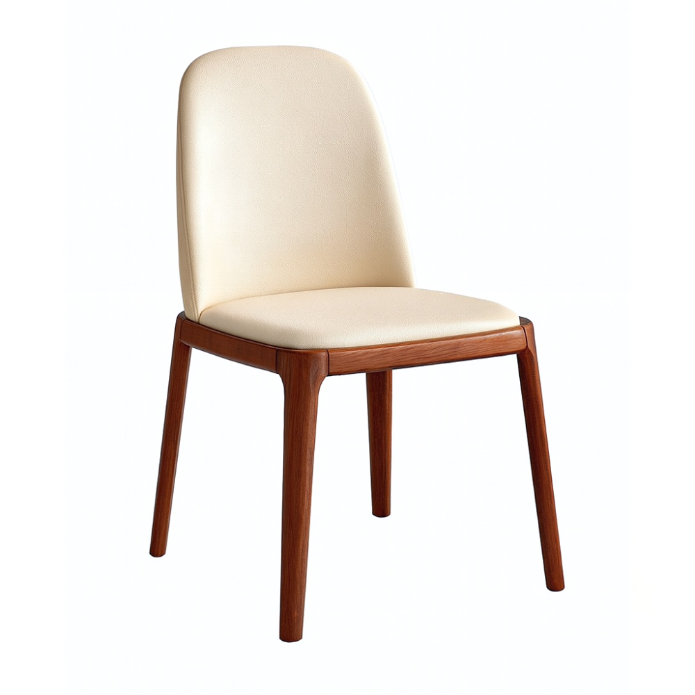 Scaun Flexi Form Walnut – Lemn de Frasin și Piele Microfibră Premium | Homedit