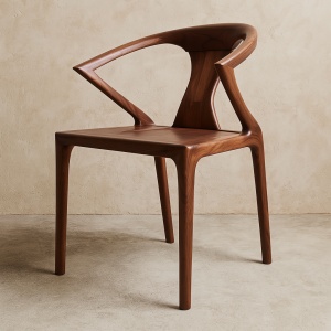 Scaun lemn masiv premium Nut, Homedit