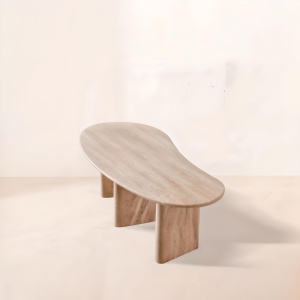 Masa cafea premium Carlo, piatra naturala, 128 x 58 x 40 cm, Homedit