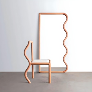 Scaun Premium Echo Wood Chair, 44 x 48 x 87 cm, Homedit