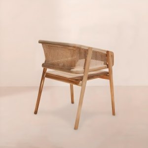 Scaun Premium Yllera Rattan, 59 x 54 x 76 cm, Homedit