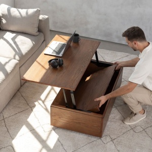 Masa extensibila 45 cm la 300 cm Even, din lemn masiv, Homedit