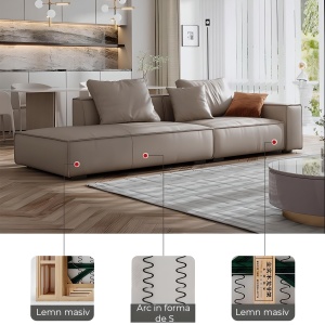 Canapea din catifea sau piele Serenity, Homedit