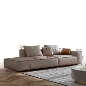 Canapea din catifea sau piele Serenity, Homedit