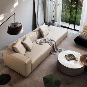 Canapea din catifea sau piele Serenity, Homedit