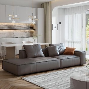 Canapea din catifea sau piele Serenity, Homedit