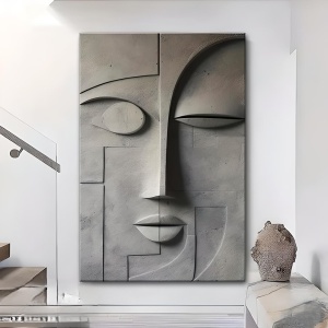 Tablou mineral Terra 160x80 cm – Panou decorativ 3D cu textură de piatră și lemn natural