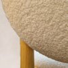 Scaun din lemn masiv Donut plus, tapiterie boucle, 87 x 44 x 48 cm, Homedit