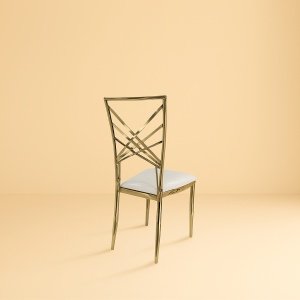 Scaun Pure Gold – design elegant cu cadru auriu & tapițerie textilă pentru evenimente de lux, Homedit