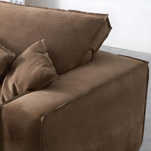 Canapea Lind din catifea frosted velvet tip Alcantara – 1, 2 și 3 locuri, Homedit