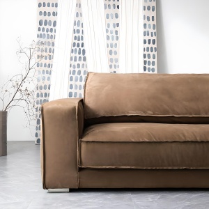 Canapea Lind din catifea frosted velvet tip Alcantara – 1, 2 și 3 locuri, Homedit