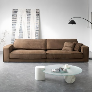 Canapea Lind din catifea frosted velvet tip Alcantara – 1, 2 și 3 locuri, Homedit