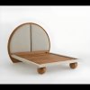 Pat Premium Ronda 160 / 180 × 225 cm × 160 cm – Design rotund din lemn masiv tapițat, | Homedit