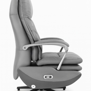 Scaun de birou Nirvana rabatabil cu suport picioare – piele microfibră premium | Homedit