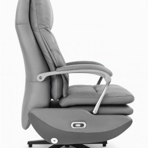 Scaun de birou Nirvana rabatabil cu suport picioare – piele microfibră premium | Homedit