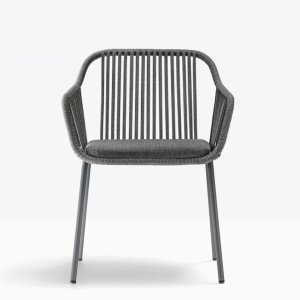Scaun Gri pentru terasa Bibo, Homedit