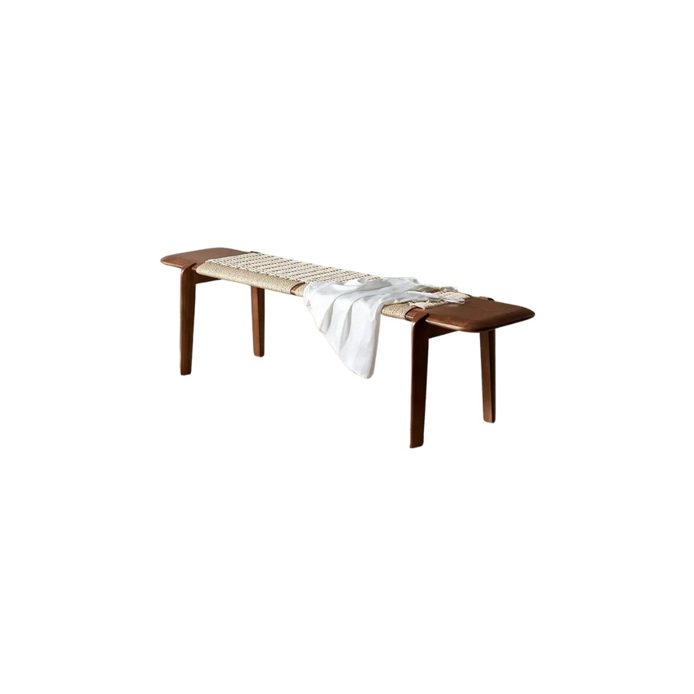 Banca premium din lemn masiv de frasin Yamask, 160x43x42 cm
