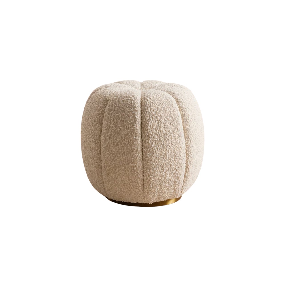 Taburet Premium Charlotte Boucle, 43 x 43 x 48 cm, Homedit